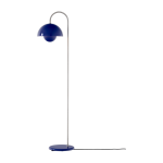 Lampadaire en acier bleu cobalt 122cm flowerpot vp12 - &tradition