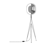 Lampadaire en acier chrom� 40x39x140cm pearl - 101 copenhagen