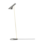 Lampadaire en acier laiton et gris aj - louis poulsen