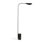 Lampadaire en acier noir mat 138x55cm liggera - faro barcelona