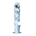 Lampadaire ajour�e en c�ramique bleu 30x100, 3cm bulle - pols potten
