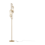 Lampadaire en aluminium dor� et abat - jour en pierre naturelle 160 cm marmo - maytoni