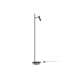 Lampadaire en aluminium noir 138x24cm estudo - maytoni