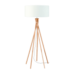 Lampadaire en bambou blanc kilimanjaro - good & mojo