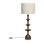 Lampadaire en bois de manguier finition noyer cath - dutchbone