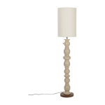 Lampadaire en c�ramique beige et tissu brew - zuiver