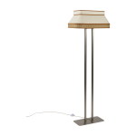 Lampadaire en coton et papier beige cr�me square - market set