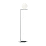 Lampadaire design en acier chrom� 135 cm ic - flos