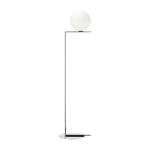 Lampadaire design en acier chrom� 185 cm ic - flos