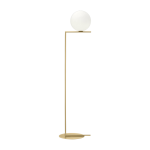 Lampadaire design en laiton satin� 185 cm ic - flos