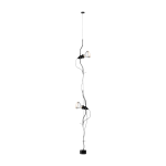 Lampadaire design noir 2 ampoules parentesi dimmer - flos
