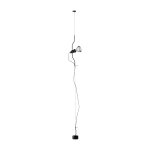 Lampadaire design noir parentesi dimmer - flos