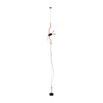 Lampadaire design rouge parentesi dimmer - flos