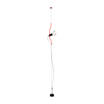 Lampadaire design rouge parentesi - flos