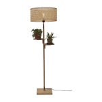 Lampadaire avec �tag�re en bambou naturel 50x158cm java - good & mojo