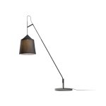 Lampadaire d'ext�rieur en acier et textile gris jaima - marset