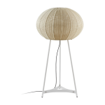 Lampadaire d'ext�rieur led triac en aluminium et abat - jour ivoire 133cm garota p / 02 - bover