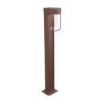 Lampadaire d'ext�rieur en m�tal rouille 94, 7cm bollard moon - belid