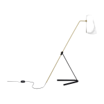 Lampadaire g21 noir et blanc pierre guariche - sammode