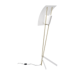 Lampadaire g30 blanc pierre guariche - sammode
