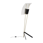 Lampadaire g30 noir et blanc pierre guariche - sammode