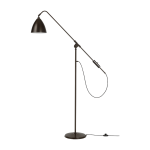 Lampadaire en laiton noir et m�tal noir bestlite bl4 - gubi