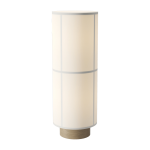 Lampadaire en lin blanc 83cm hashira - audo