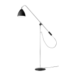 Lampadaire en m�tal chrom� et noir bestlite bl4 - gubi