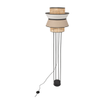 Lampadaire en m�tal et lin nude 157 x 40 cm singapour - market set