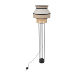 Lampadaire en m�tal et lin nude simple 157 x 40 cm singapour - market set