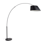 Lampadaire en m�tal noir 222, 5cm arc - zuiver