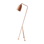 Lampadaire en m�tal rouge vintage en laiton gr�shoppa - gubi