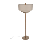 Lampadaire en en m�tal et en tissu cr�me 174 cm pebble - market set