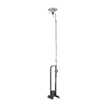 Lampadaire r�glable en acier noir 195cm toio - flos