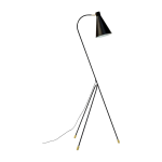 Lampadaire � trois pieds en m�tal noir 33cm miles - dyberg larsen