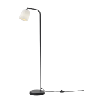 Lampadaire en verre opale blanc 125 cm material - new works