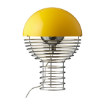 Lampe en acier chrom� et plastique jaune 30 cm wire - verpan