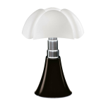Lampe en acier inox brun fonc� 55 x 86 cm pipistrello - martinelli luce