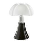 Lampe en acier inox noir 55 x 86 cm pipistrello - martinelli luce