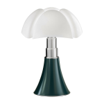 Lampe en acier inox vert agave 27 x 35 cm mini pipistrello - martinelli luce