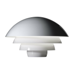 Lampe en aluminium blanche 56 x 36 cm 642 visiere - martinelli luce