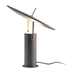 Lampe en aluminium et laiton 36 x 40 cm tx1 - martinelli luce