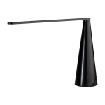 Lampe en aluminium noir 60 x 38 cm elica - martinelli luce