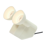 Lampe � poser blanche 21 cm olo - moustache