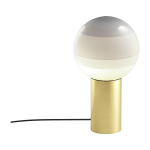 Lampe blanche pied laiton 36 cm dipping light - marset