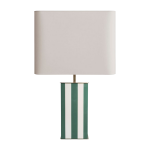 Lampe � poser en bois laqu� ivoire et jade elys�e - red edition