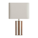 Lampe � poser en bois laqu� ivoire sienne elys�e - red edition