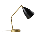 Lampe de bureau en laiton et acier noir brillant gr�shoppa - gubi