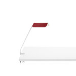Lampe de bureau � pince en acier rouge apex - hay
