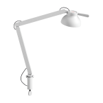Lampe de bureau � pince blanche 14 x 60, 5 cm pc - hay